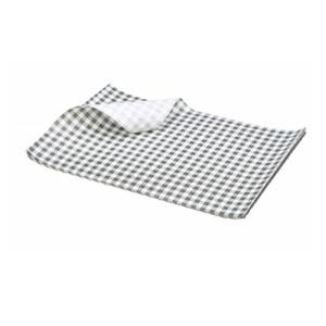 Vetvrijpapier afm. 25x20cm. geblokt zwart p/500 stuks