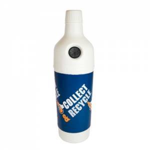 POUBELLE PETMAN CONT. 210LTR. DIAM. 58CM. HG. 180CM. COULEUR BLANC BLEU ENVELOPPE