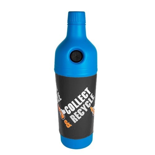 POUBELLE PETMAN CONT. 210LTR. DIAM. 58CM. HG. 180CM. COULEUR BLEU NOIR WRAP