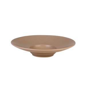 Plate wide rim high mirror 23,5x5cm. Beige GRADESº by Joris Bijdendijk