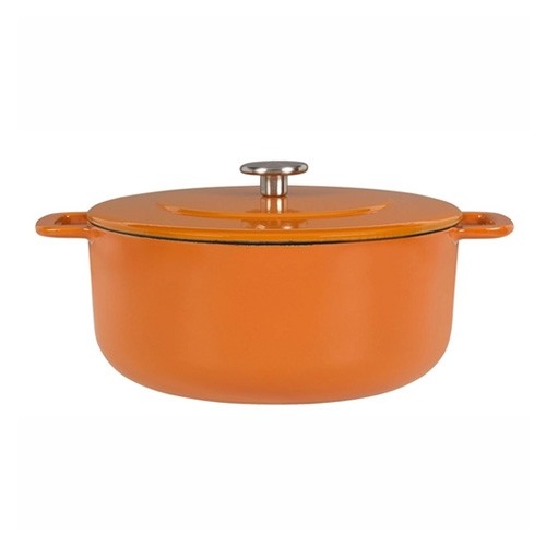 DUTCH OVEN SOUS-CHEF EMAILLIERT DURCHMESSER 28CM ORANGE COMBEKK
