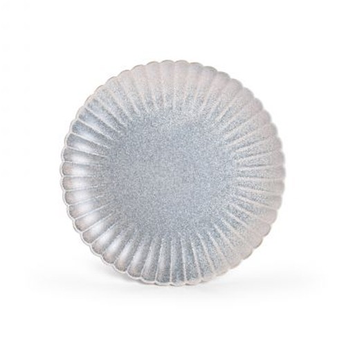 FLACHBRETT DURCHM. 25,5 cm. BLAU VERBLASSTE DÜNE F2D