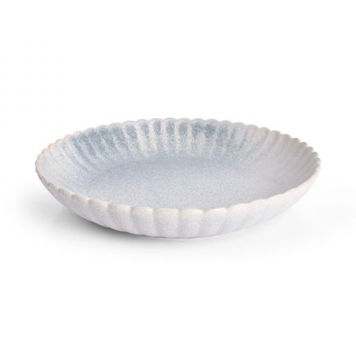 DEEP PLATE DIAM. 25.5CM. H4CM. BLUE FADED DUNE F2D