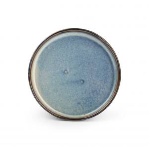 FLAT BOARD DIAM. 13.5CM. H2CM. BLUE NOVA F2D