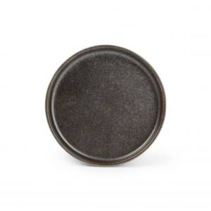 Plat bord diam. 13,5cm. h2cm. Black Ceres F2D