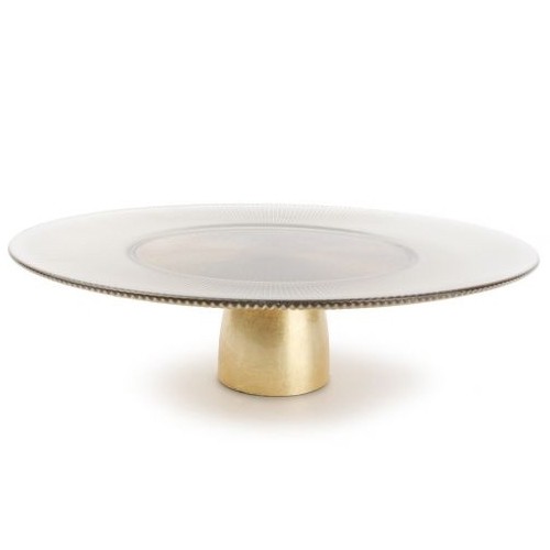 PLATEAU À GÂTEAU DIAM. 33CM. H10CM. COLLECTION GOLD GLINT S|P