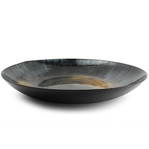 PLAT DÉCORATIF DIAM. 40CM. H6.2CM. COLLECTION NOIR COSMO S|P