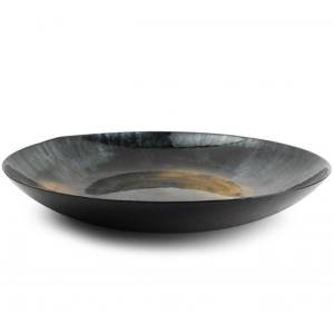 PLAT DÉCORATIF DIAM. 40CM. H6.2CM. COLLECTION NOIR COSMO S|P