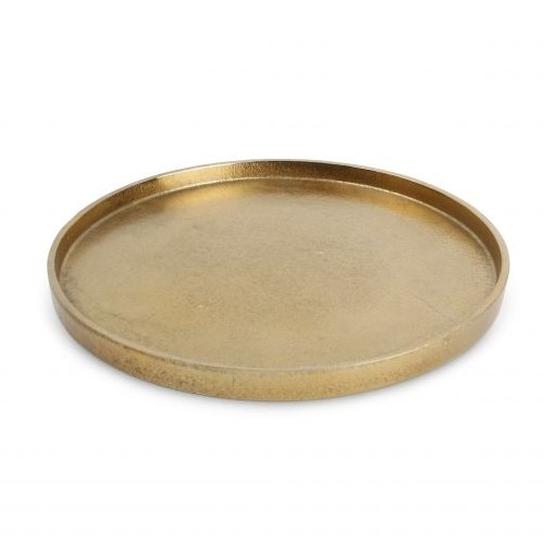 PLAT DÉCORATIF DIAM. 25CM. H1.5CM. COLLECTION GOLD PALACE S|P
