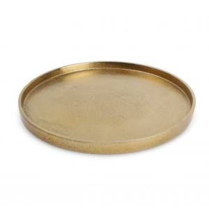 PLAT DÉCORATIF DIAM. 25CM. H1.5CM. COLLECTION GOLD PALACE S|P