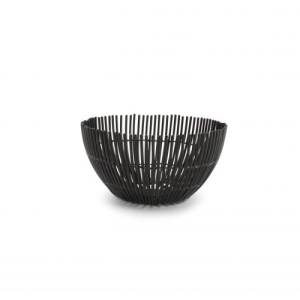 WIRE BASKET DIAM. 15CM. H7CM. BLACK IRIS S|P COLLECTION