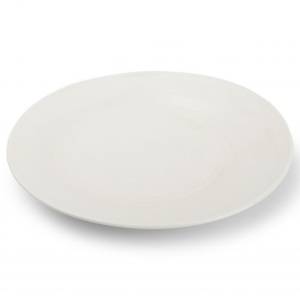 DEEP PLATE DIAM. 28.5CM. H4.5CM. WHITE CELEST CHIC