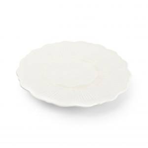 ASSIETTE PLATE 21.5CM BLANC FLORET CHIC
