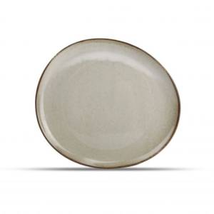 Plat bord afm. 21x18,5cm. grey Ceres F2D
