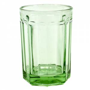Drinkglas Large inh. 40cl diam. 8,5cm. h 12cm. Fish & Fish geperst glas kleur transparant groen Serax