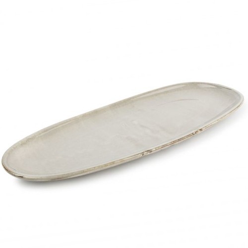 PLAQUE PLATE DIM. 34X14.5CM. CERES GRIS F2D