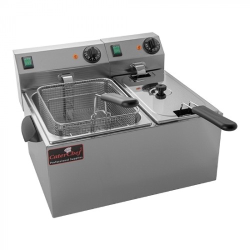 FRYER CONTENTS 4LTR. + 6LTR. 2X230/5250W CATERCHEF