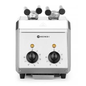 MACHINE À TOASTI 2/FENTES 230V/1200W COULEUR INOX HENDI