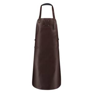 TABLIER EN CUIR BRUN FONCÉ/BRUN FONCÉ CLASSIC CHICORÉE