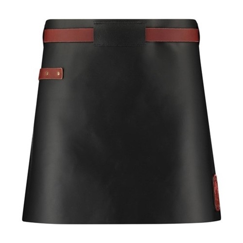 Leren sloof Pure Black/cognac Classic Witloft