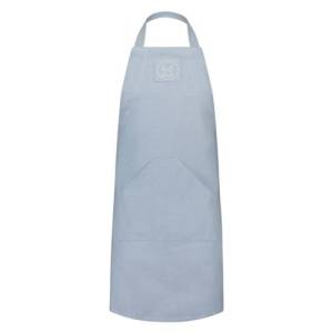 TABLIER COTON BLEU CIEL CHICORÉE