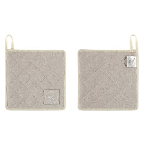 SET COTON POT MANIQUE 2 PIÈCES SABLE CHICORÉE