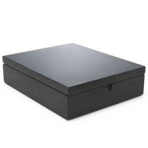 Theedoos 9-vaks uitvoering bamboe Black Bredemeijer