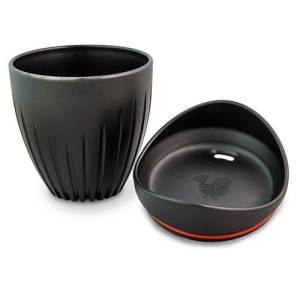 GRANDE TASSE AVEC CONTENU DU COUVERCLE. 340ML. COUPE CHANCE NOIRE