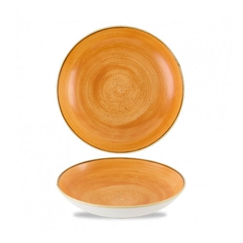Coupe schaal kleur Tangerine diam. 18,2cm. Churchill Stonecast