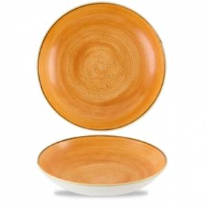 COUPE SCALE COLOR TANGERINE DIAM. 24.8CM. CHURCHILL STONECAST