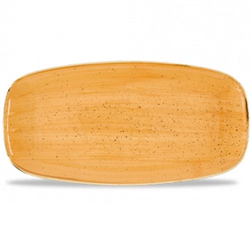 Bord rechthoekig kleur Tangerine afm. 29,8x15,3cm. Churchill Stonecast
