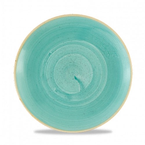 Coupebord kleur Mint diam. 26cm. Churchill Stonecast