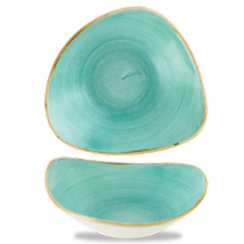 SCHALE DREIECKIGE FARBE MINTGRÖSSE. 15,3 cm. CHURCHILL STONECAST