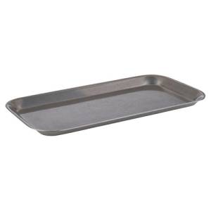 VINTAGE TRAY DIM. 26X13.5CM. HGT. 1.5CM. Stainless steel