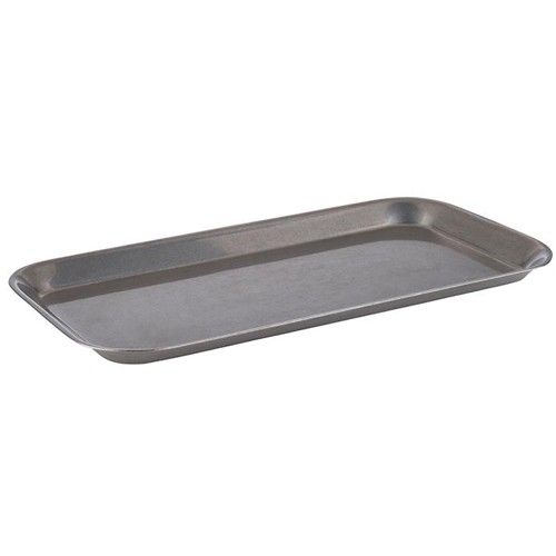 VINTAGE TRAY DIM. 34X18CM. HGT. 1.5 stainless steel