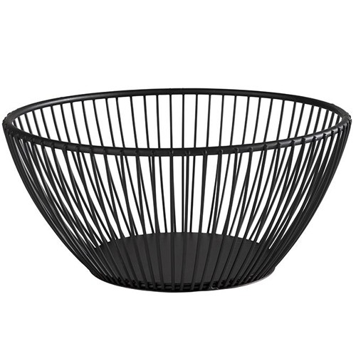 BASKET BLACK DIAM. 17.5CM. HGT. 8CM. BLACK