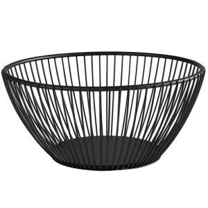 BASKET BLACK DIAM. 17.5CM. HGT. 8CM. BLACK
