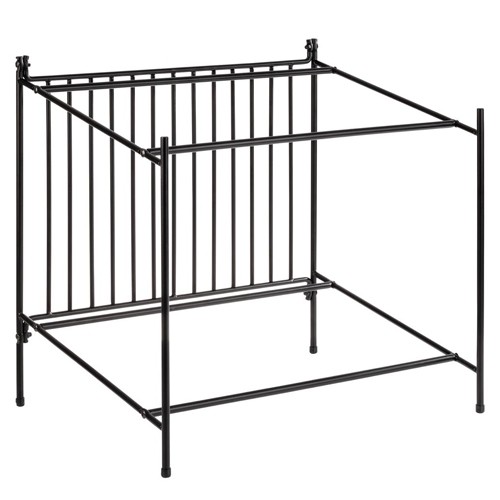 Buffetverhoger/rek afm. 38,5x49cm. hgt. 48cm. zwart