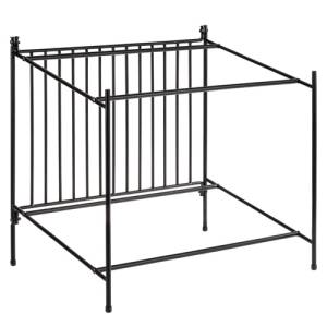 Buffetverhoger/rek afm. 38,5x49cm. hgt. 48cm. zwart