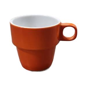 Melkbeker m/oor Nordika/Ocean inh. 22cl. Nova kleur oranje