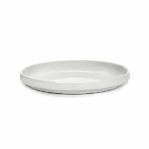 ASSIETTE PLATE BASSE DIAM. 22CM. COULEUR BLANC MAT PASSE-PARTOUT VINCENT VAN DUYSEN SERAX