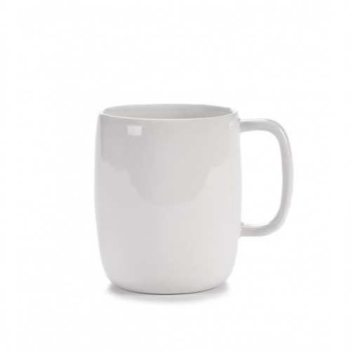 MUG AVEC OREILLE 33CL. COULEUR VITRAGE BLANC PASSE-PARTOUT VINCENT VAN DUYSEN SERAX
