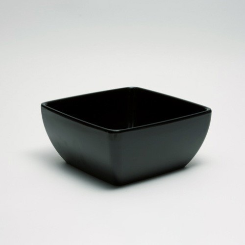 SKALA QUADRATISCHE ABM. 19CM. H. 9CM. MELAMIN FARBE SCHWARZ