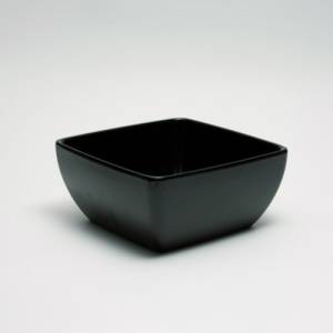 SKALA QUADRATISCHE ABM. 19CM. H. 9CM. MELAMIN FARBE SCHWARZ