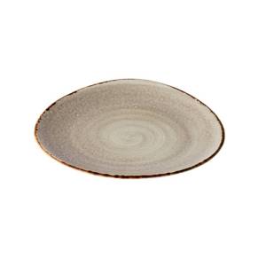 Bord driehoekig diam. 17cm. Jersey grijs Q Authentic