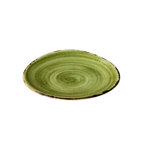 PLAQUE TRIANGULAIRE DIAM. 17CM. JERSEY VERT Q AUTHENTIQUE