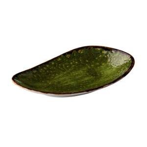 PLATE RECTANGULAR SIZE. 21X12CM. JERSEY GREEN Q AUTHENTIC