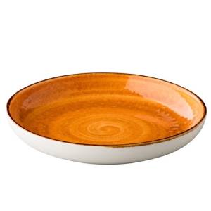 Bord diep diam. 26,5cm. Jersey oranje Q Authentic