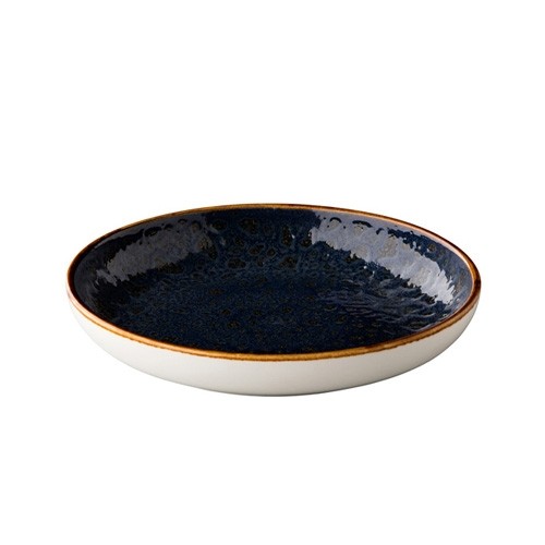 PLAQUE PROFONDE DIAM. 23,5 cm. JERSEY BLEU Q AUTHENTIQUE