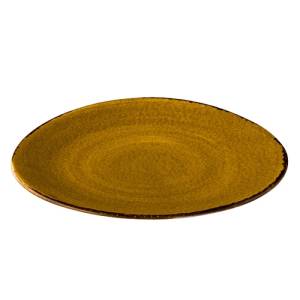 Bord driehoekig diam. 27cm. Jersey geel Q Authentic